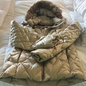 Roper Tan Quilted Puffer Jacket